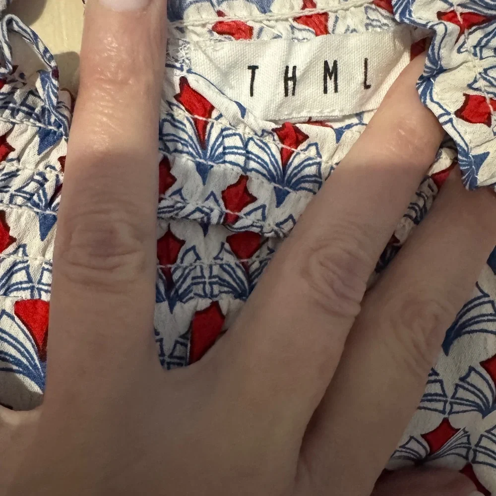 THML Red and Blue Patterned Top - Picture 2 of 3